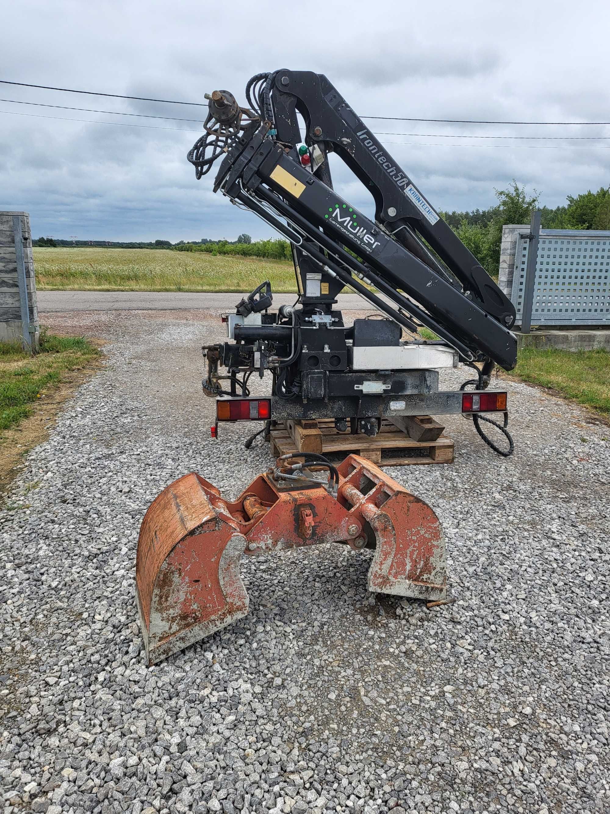 HDS Dźwig Żuraw  Czerpak Łyżka ktokodyl do Iveco do 7,5t Fassi Hiab