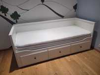 IKEA HEMNES Rama leżanki 3 szufladami biały 80x200