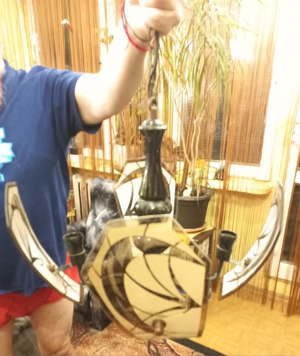 Retro żyrandol z lat 90
