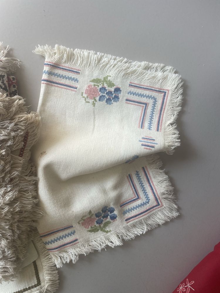 Crochets, toalhas, jogos individuais