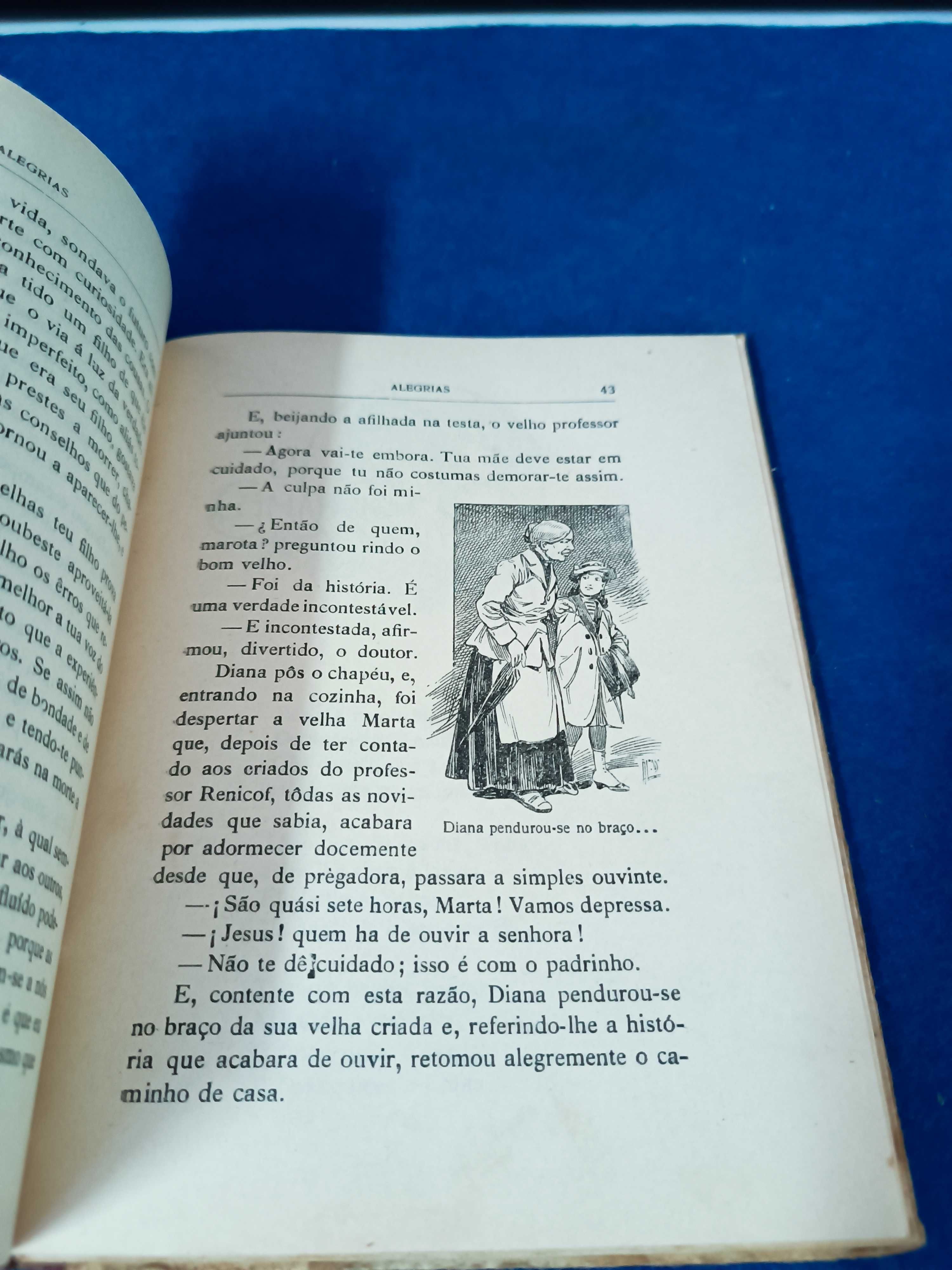 Raro livro de ilustração infantil " Alegrias " por Maria O'neill. 1924