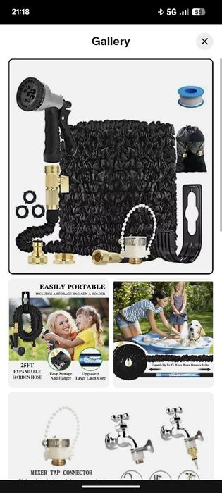 Rozciągliwy wąż ogrodowy Magic Hose.