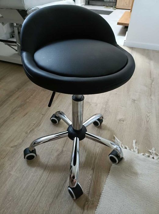 Mocny Nowy Taboret Obrotowy Na Kółkach Krzesło Stołek Kosmetyczny Dom