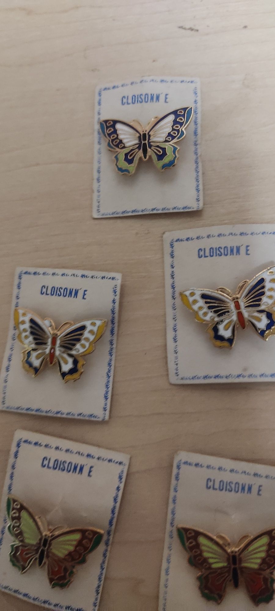 Вінтажна брошка метелик ( бабочка) Cloisonné