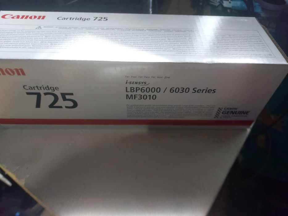 Картридж Canon 725 LBP6030/6020/MF3010 Black (1600 стр)