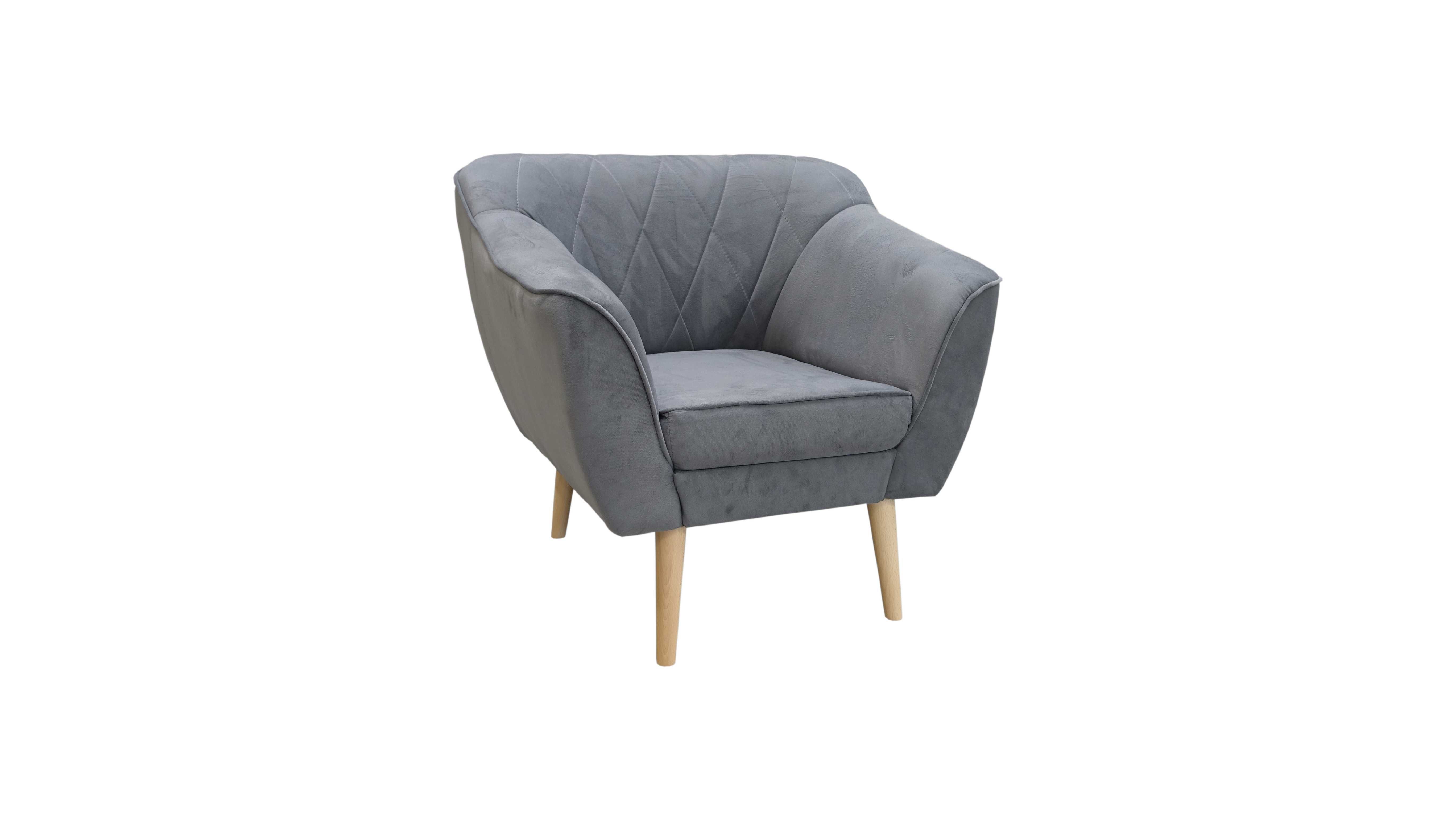 Sofa Fotel Kanapa Skandynawska do salonu,wysokich nogach 1,2,3 osobowe