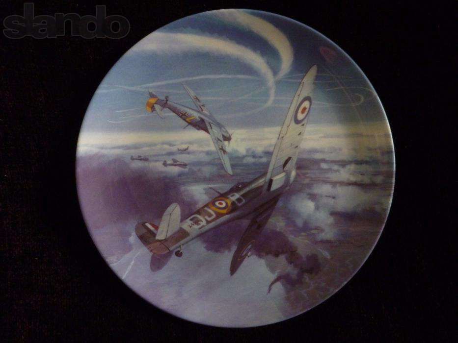 Тарелка 2 шт авиация самолеты Англия XX век. Пожиная бурю