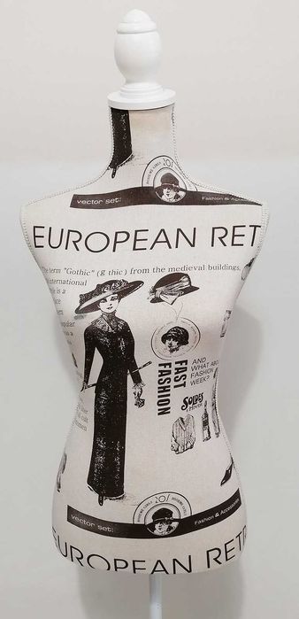 Manequim de Busto para Costura – Estilo Retro / Vintage