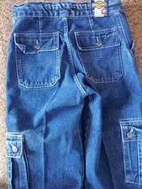 Жіночі сині джинси, прямі, висока талія, на бірці р.27/32, ос84