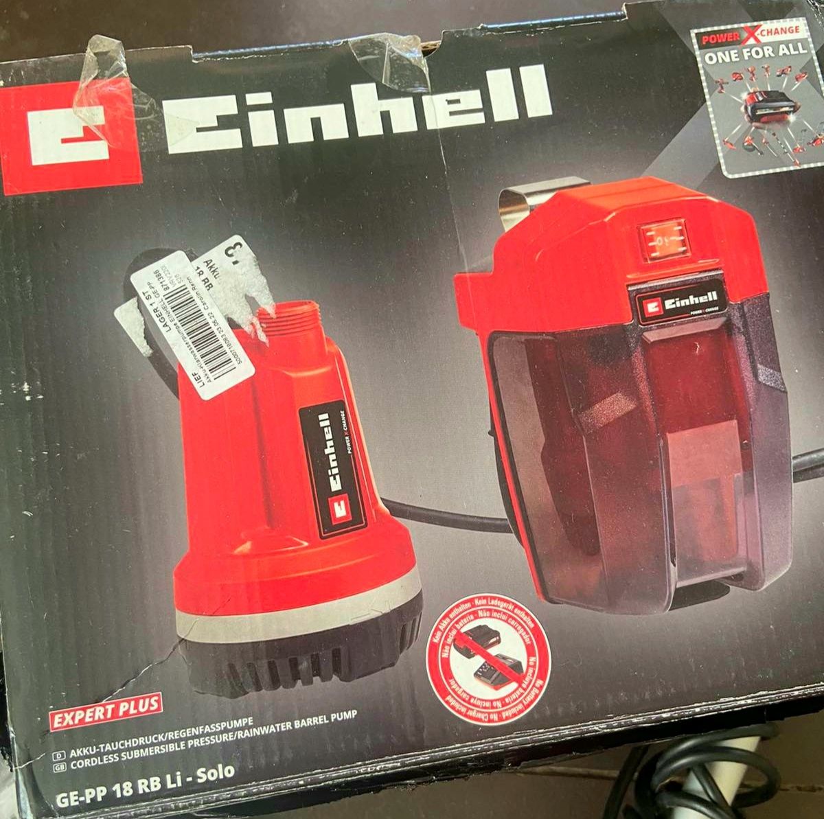 Насос чистоЇ води Einhell GE-PP 18 RB Li Power X-Change з Німеччини