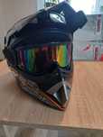 Kask cross + gogle