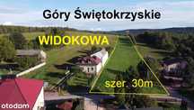 działka rol-bud WIDOKOWA z trawy na LAS