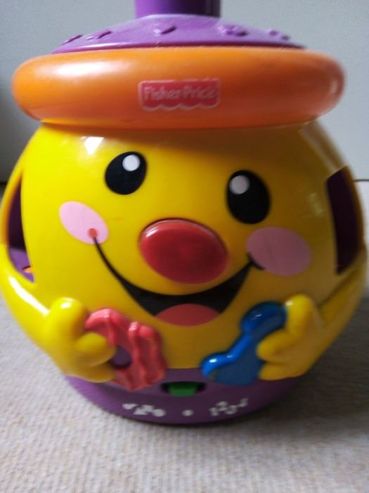 garnuszek na klocuszek fisher price/ zabawka interaktywna