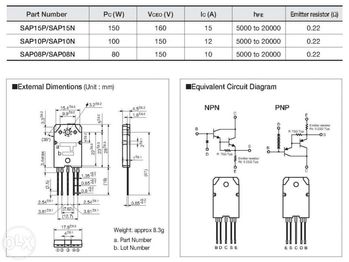 Transistor Darlington SAP15N