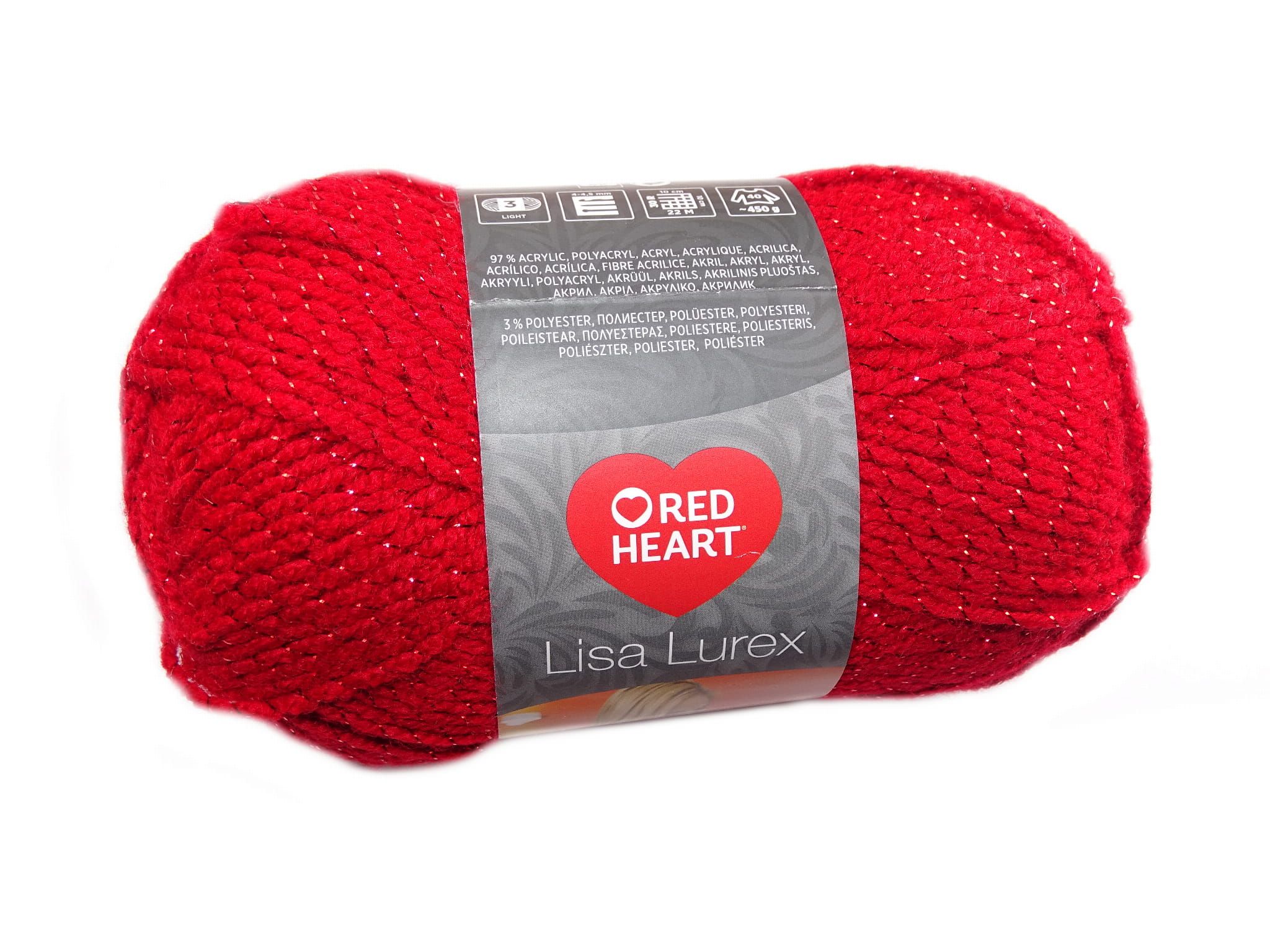 Włóczka Red Heart Lisa Lurex (00008)