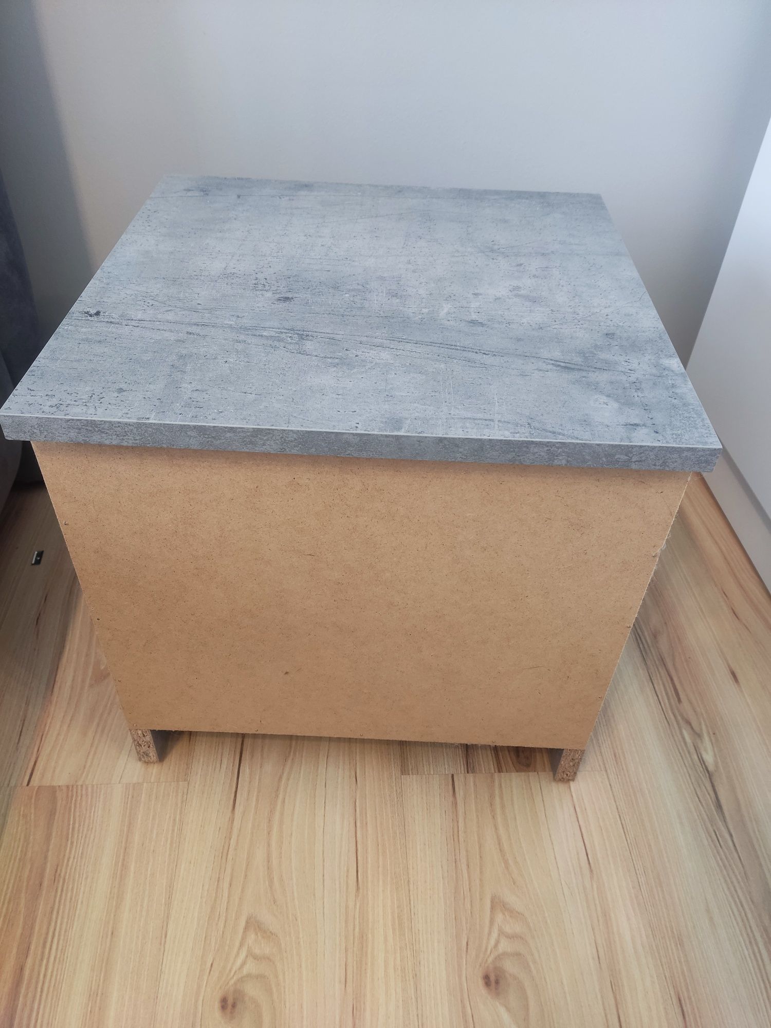 Szafka nocna szary beton