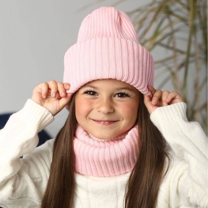 Шапка і хомут дитячий для дівчинки жіночий