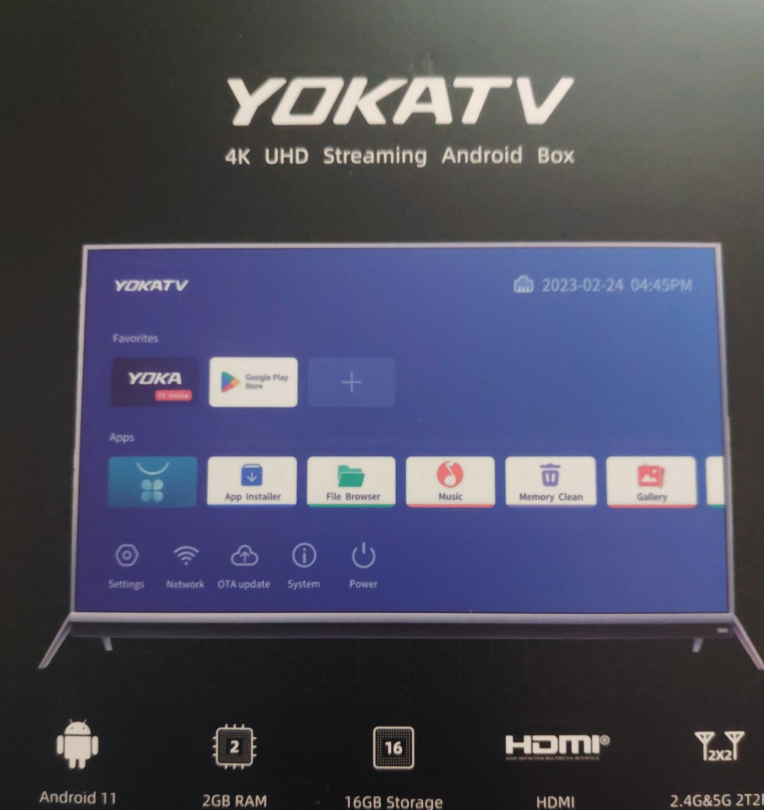 Box Yoka TV IPX1 4K IPTV  (NOVO)