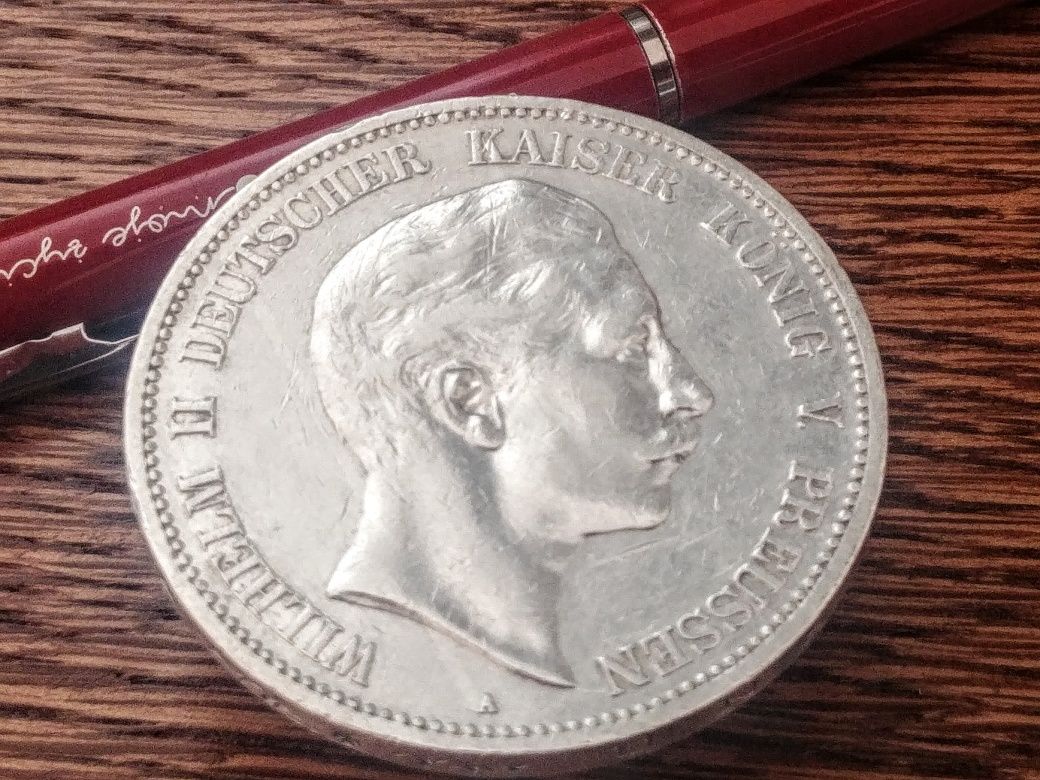 5 Marek 1907 Wilhelm II A, ładna