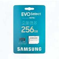 Карта пам'яті Samsung EVO Select microSDXC 130MB/s FullHD 4K V30 256Gb