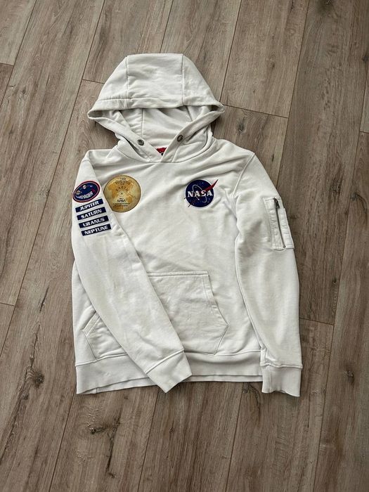 Худі Alpha Industries NASA ІДЕАЛ big logo кофта альфа легіт