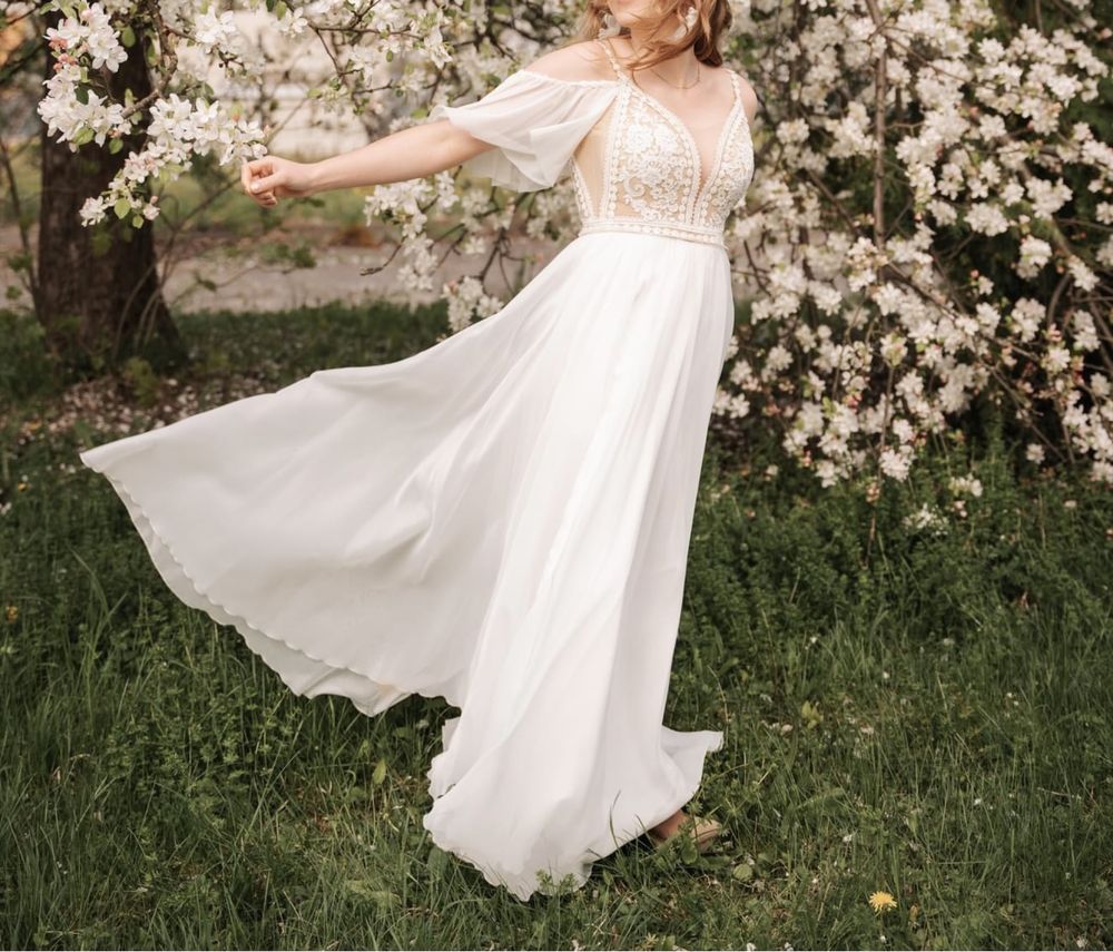 Suknia ślubna boho XS/S