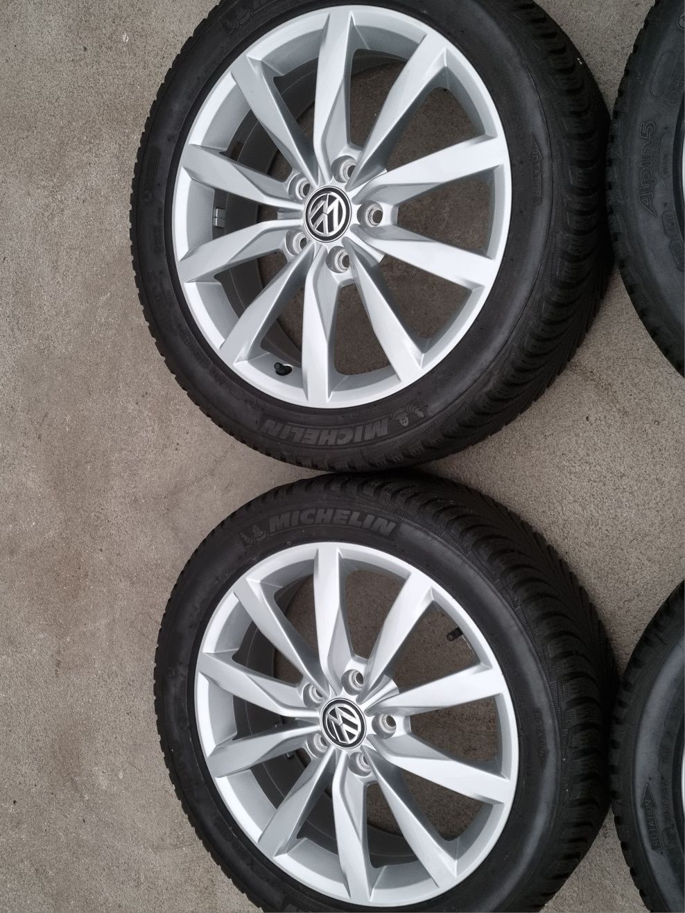 Koła Zimowe Alu 17" VW Golf VII VI V Touran Caddy 5x112 SuperStan Oryg