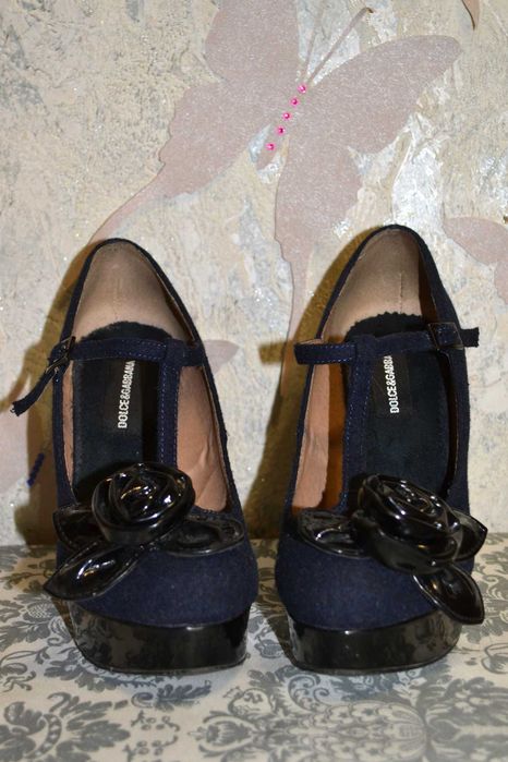 Туфли с розой DG Dolce & Gabbana Дольче Габбана 37 размер