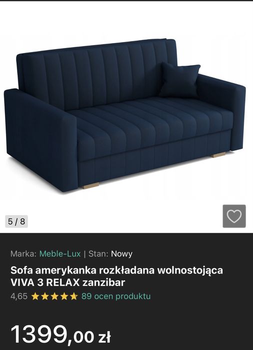 Sofa rozkladana