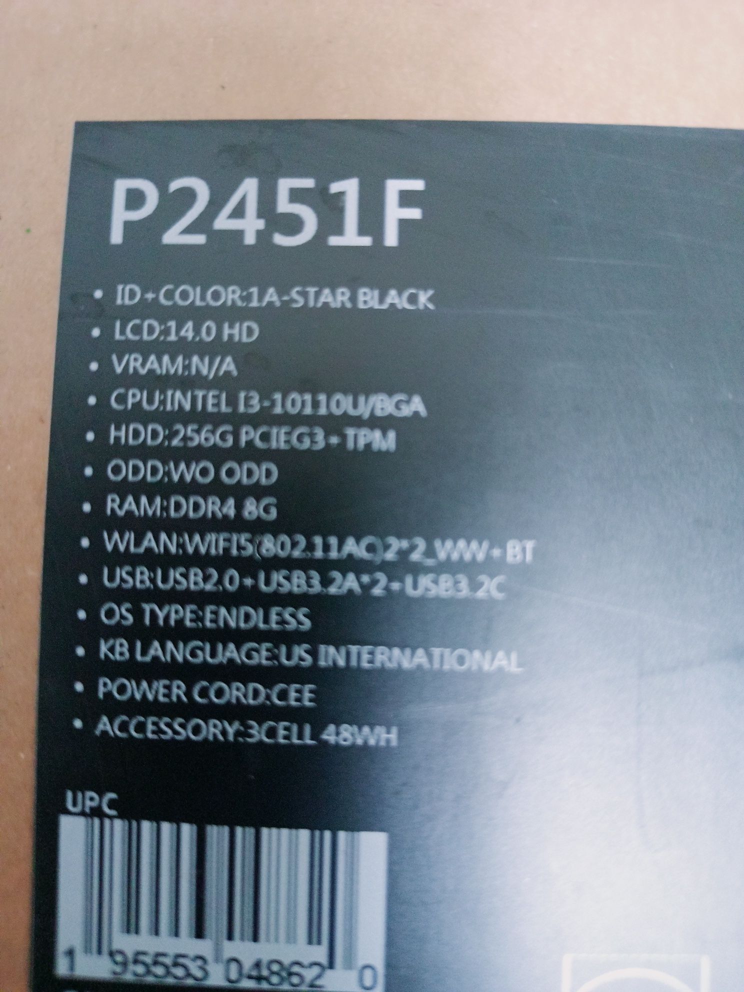 Asus expert book P2451F