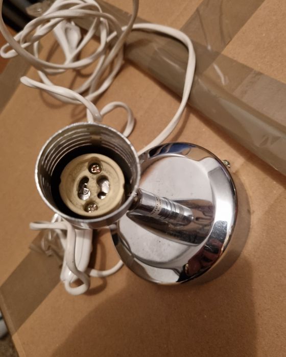 Lampa halogen srebrna