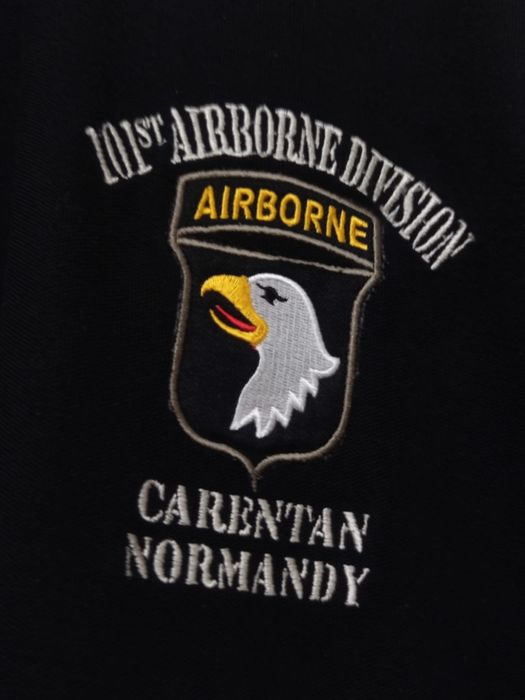 Bluzka koszulka letnia polo XXXL Usa airborne military męska czarna sz