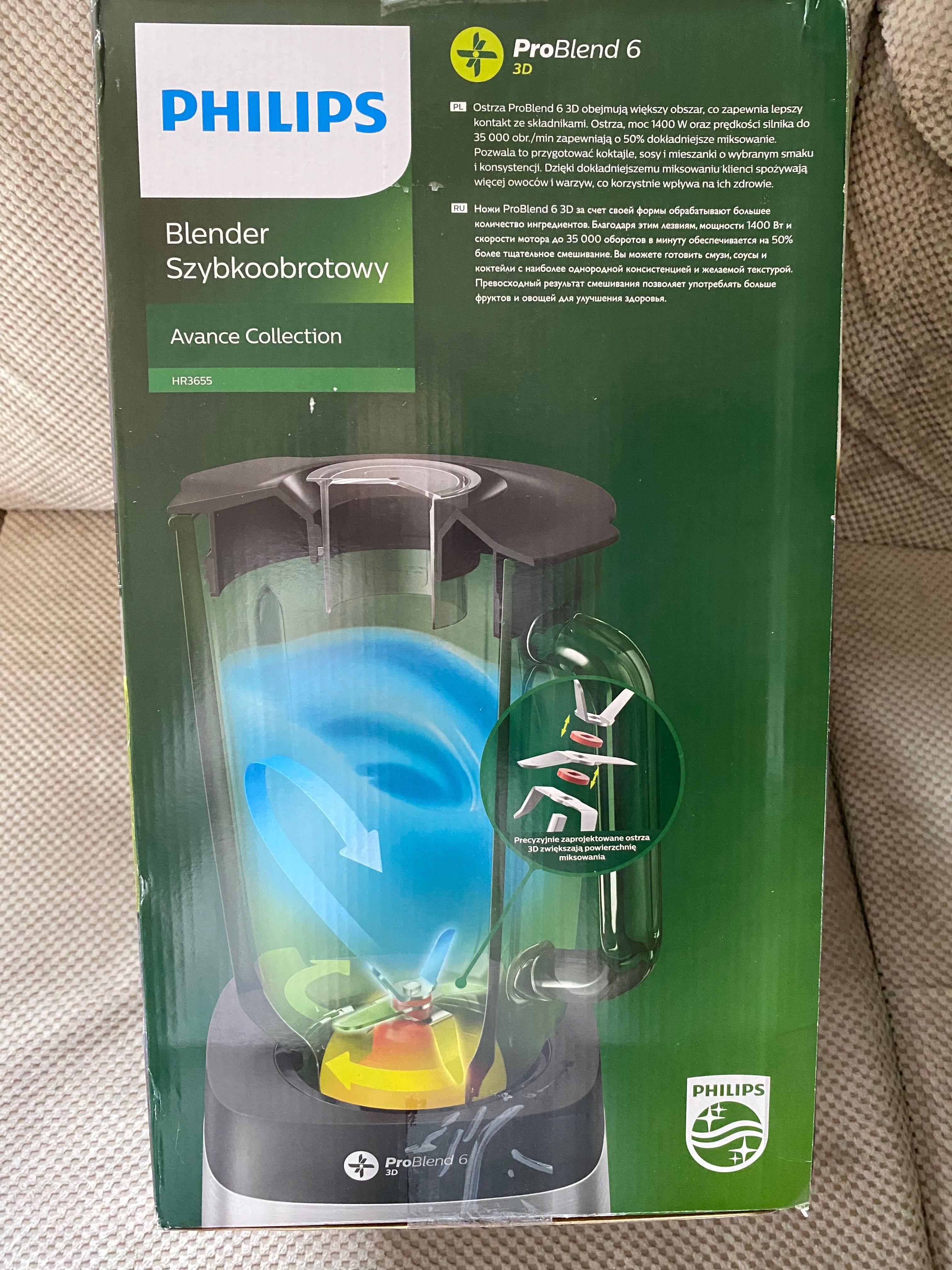 Blender szybkoobrotowy Philips HR3655 NOWY