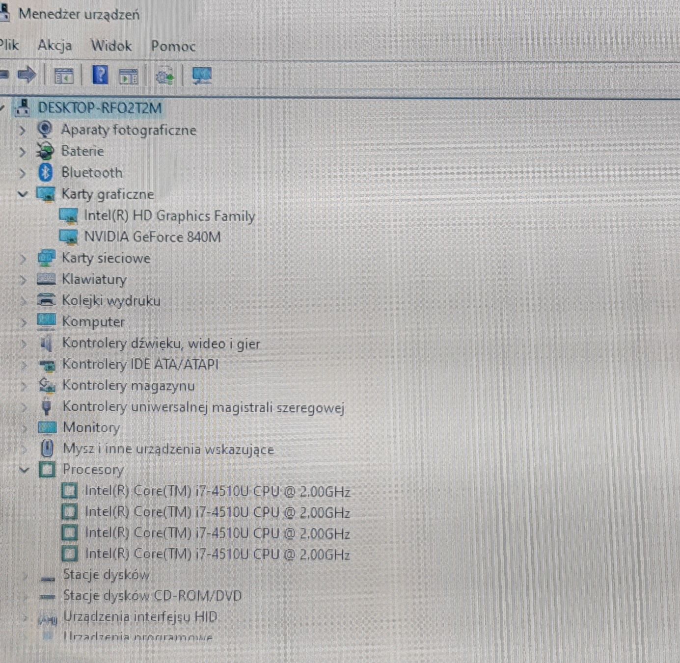 Laptop DELL, Intel I7, 8GB ram, 1TB SSHD, dwie grafiki, 17,3 cala