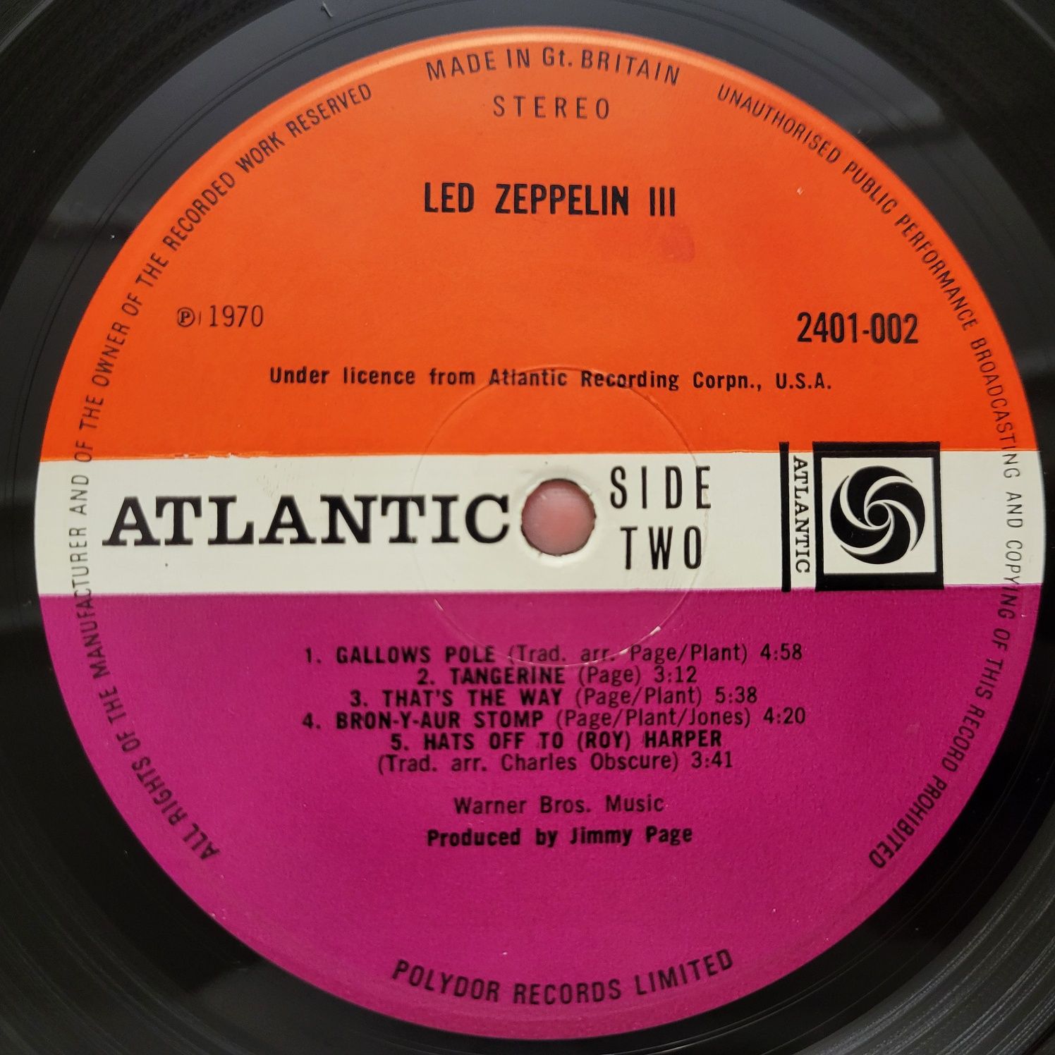 Led Zeppelin III Mint UK 1st press