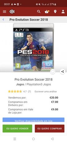 Pro evolution soccer 2018 ps3