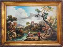 Quadro reprodução Paisagem bucólica