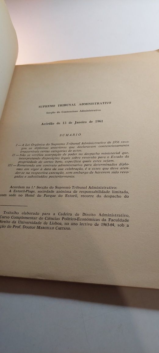 O Caso do Tamariz - Diogo Freitas do Amaral (1965 Assinado pelo autor)