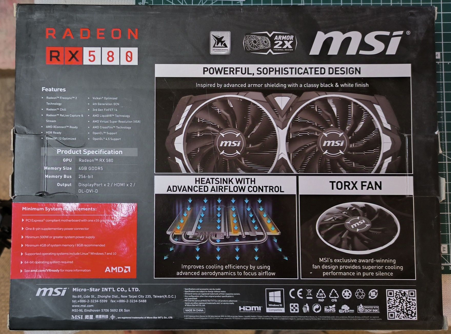 Видеокарта MSI RX 580 4G OC