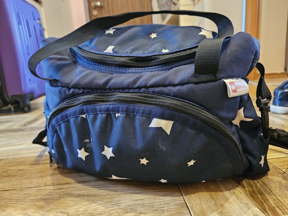 Torba niemowlęca granatowa do wózka i nie tylko babyllux