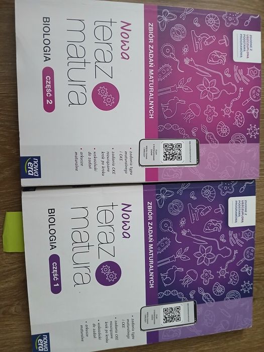 Zbior zadań maturalnych biologia cz. 1 i 2, Nowa Era + odpowiedzi