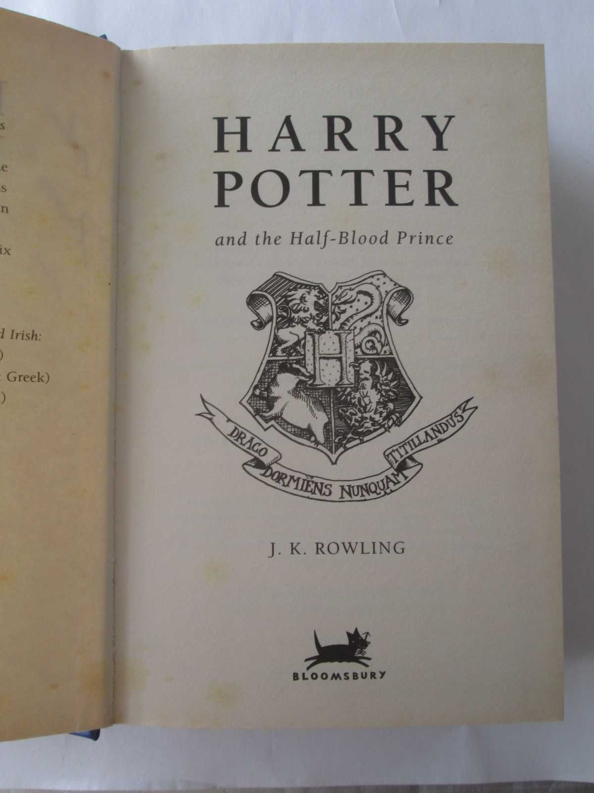 RARO 1ª Edição - Harry Potter and the Half-Blood Prince - J.K. Rowling