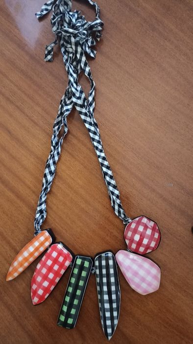 Colar Bimba y Lola padrão Vichy
