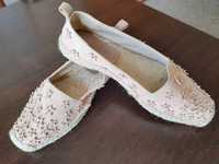 ZARA - nowe wiosenne espadryle - zamsz