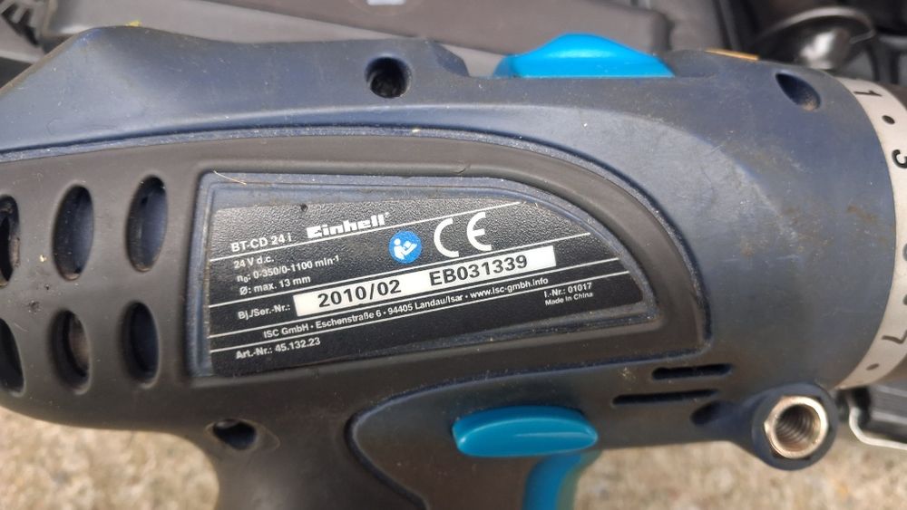 Wkrętarka Einhell, komplet walizka ładowarka,