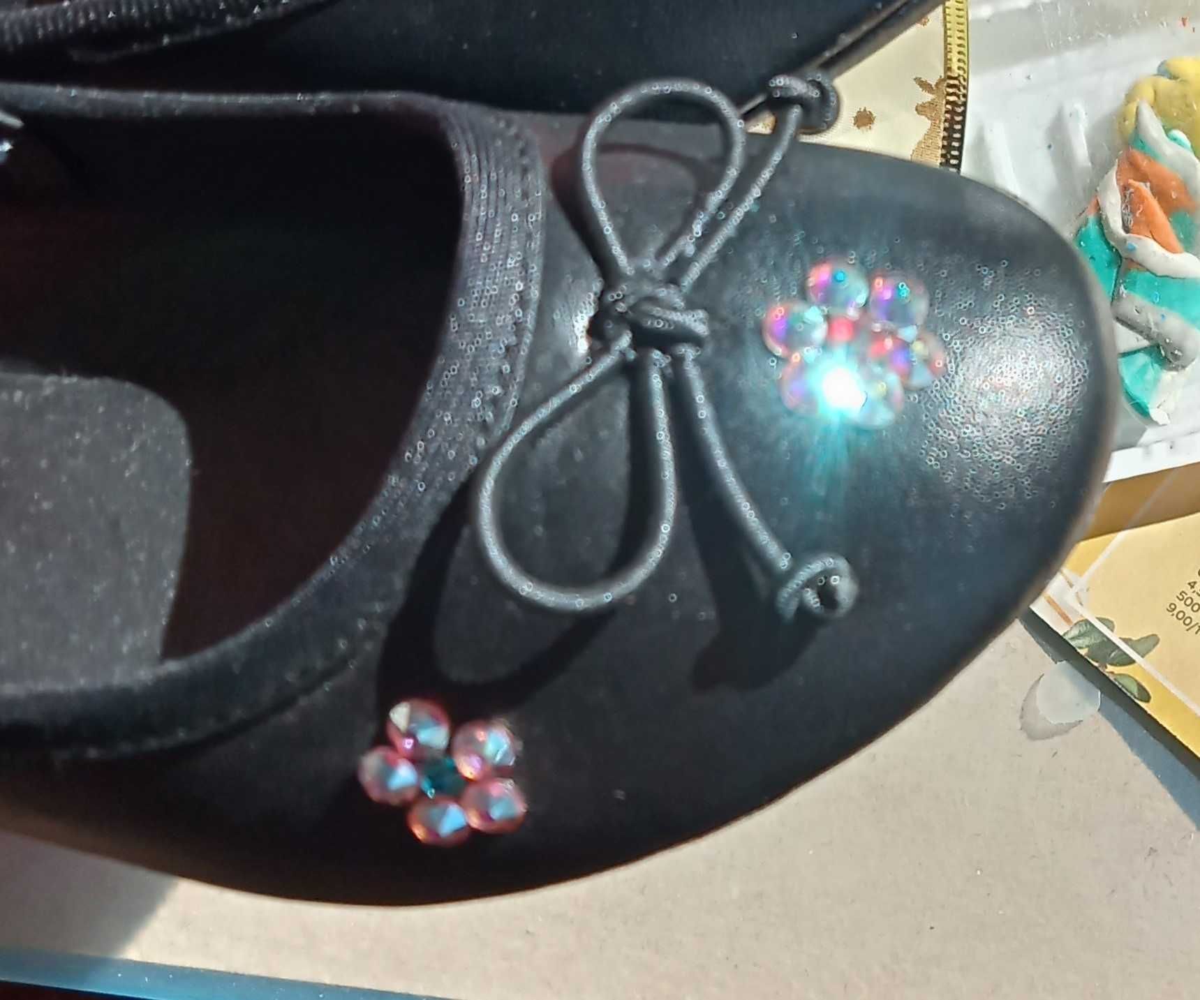 Butki, buty dziewczęce 29 / baleriny / baletki / czółenka (Swarovski)