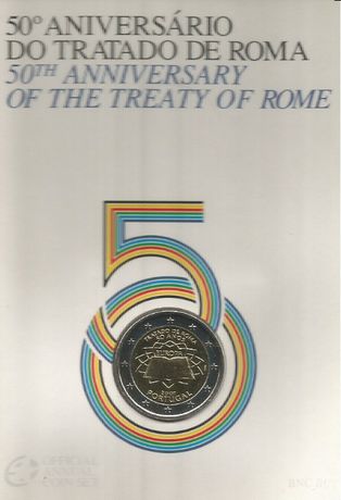 Espadim - carteira bnc - 2 euro - Ano 2007 - Tratado de Roma