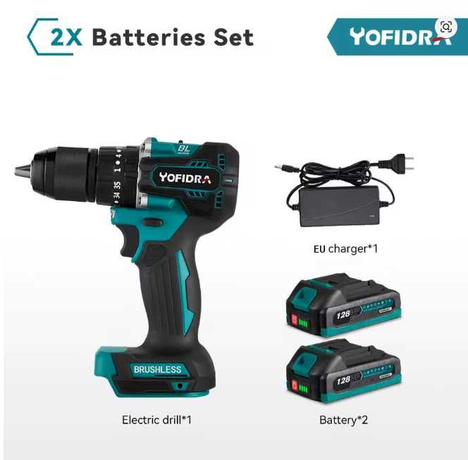 Bezszczotkowa Wkrętarka z Funkcją Udaru !!! 18V