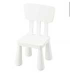 KRZESEŁKO IKEA dla dzieci białe