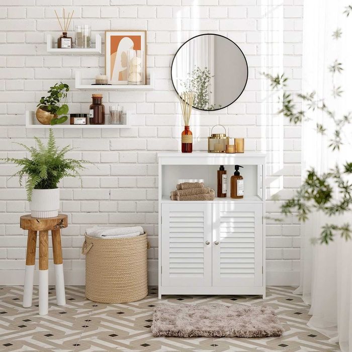 Songmics półki na ścianę, zestaw 3 z płyt MDF, 15cm 60 / 45 / 30 cm